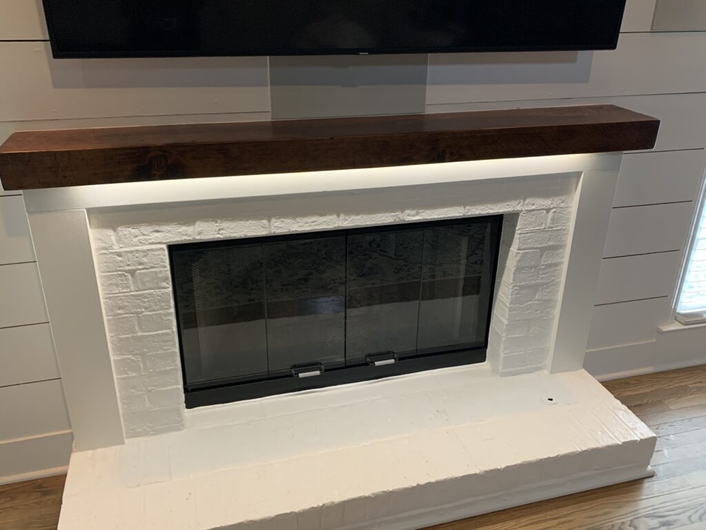 Updated fireplace